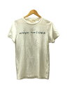 【中古】MARC JACOBS◆Tシャツ/S/コットン/WHT【メンズウェア】