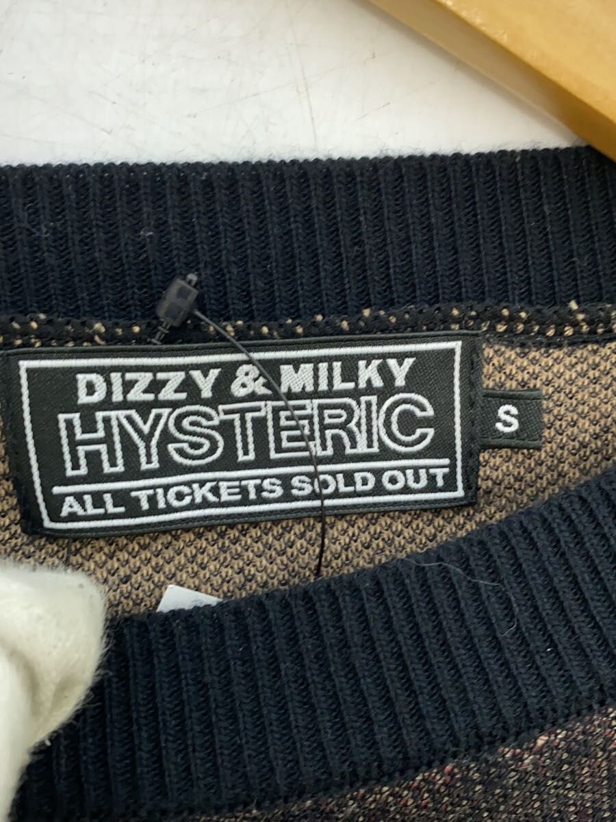 【中古】HYSTERIC GLAMOUR◆ニット・セーター(薄手)/S/コットン/BLK/プリント/02251NS03【メンズウェア】 3