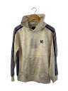 【中古】Needles◆×DC SHOES/Track Hoody Poly Smooth/Printed/L/アイボリー/MR608【メンズウェア】