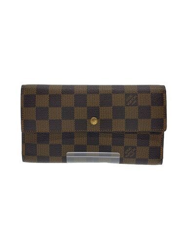 【中古】LOUIS VUITTON◆ポルト・トレゾール・インターナショナル_ダミエ・エベヌ_BRW/PVC/BRW/総柄/メンズ【服飾雑貨他】 【中古】LOUIS VUITTON◆ポルト・トレゾール・インターナショナル_ダミエ・エベヌ_BRW/PVC/BRW/総柄/メンズ【服飾雑貨他】