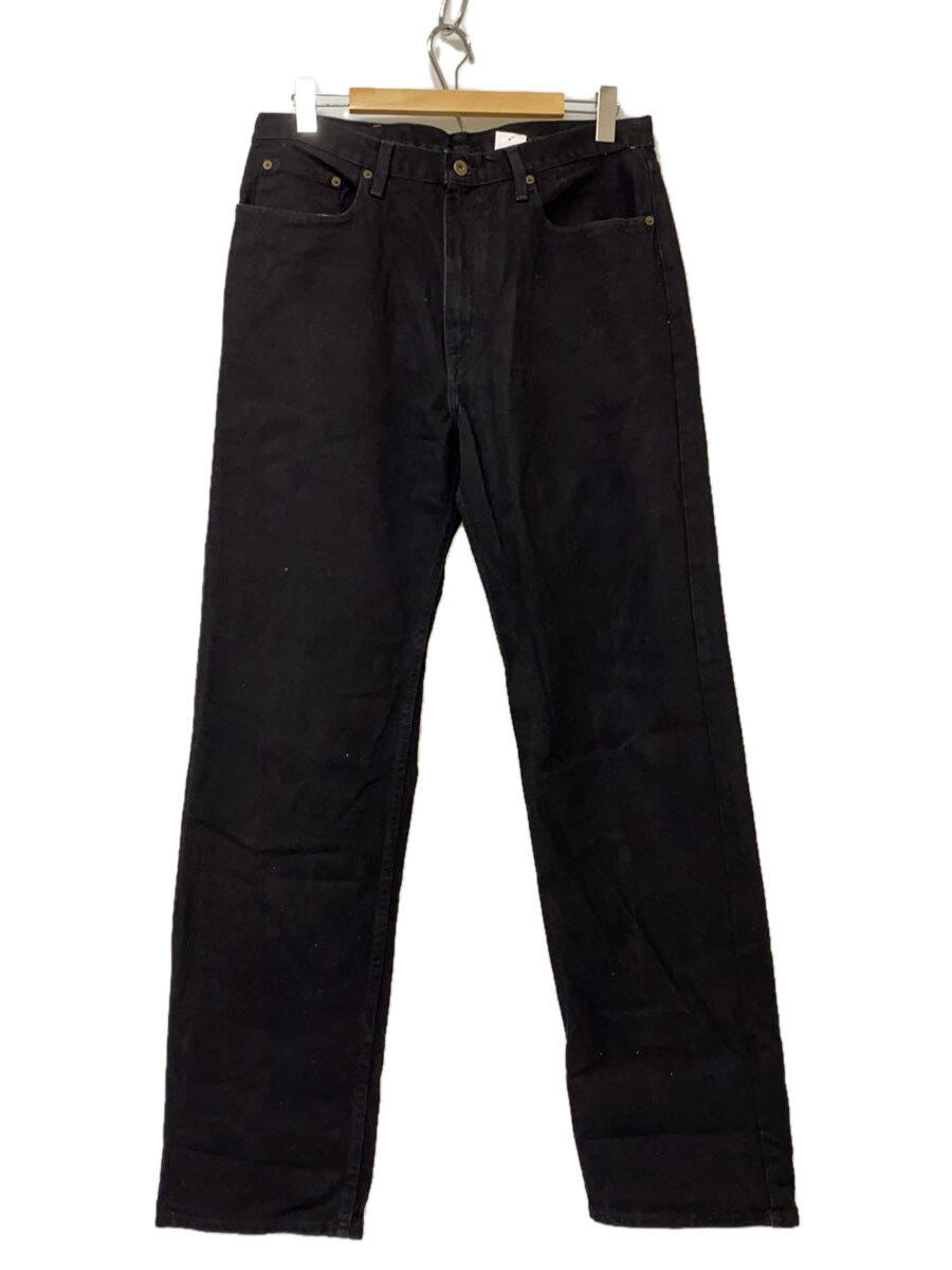 【中古】POLO JEANS CO.◆ストレートパンツ/36/コットン/BLK【メンズウェア】