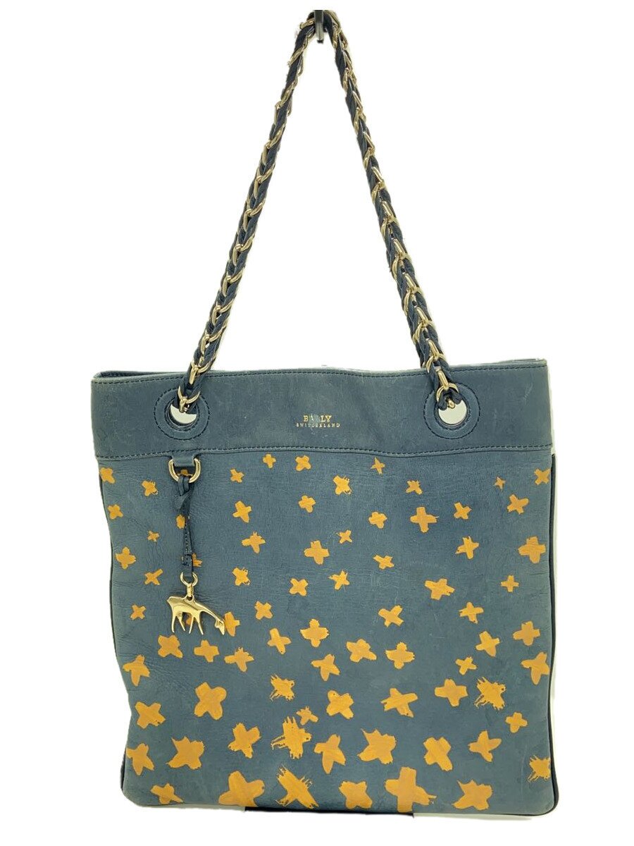 BALLY - 【中古】BALLY◆トートバッグ/レザー/BLU【バッグ】