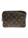 【中古】LOUIS VUITTON◆トゥルース・トワレット18_モノグラム・キャンバス_BRW/PVC/BRW//【バッグ】