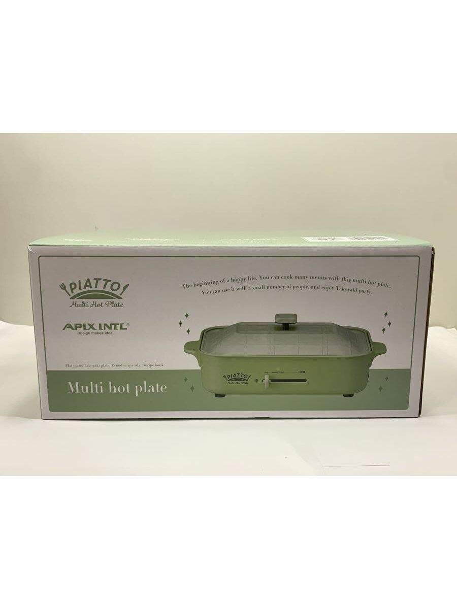 【中古】アピックス◆ホットプレート PIATTO AHP-199-GR [レトログリーン]【家電・ビジュアル・オーディオ】