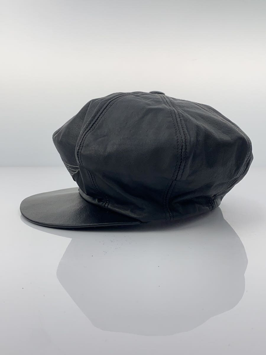 【中古】HARLEY DAVIDSON◆ヘッドウェア/--/レザー/BLK/メンズ【服飾雑貨他】