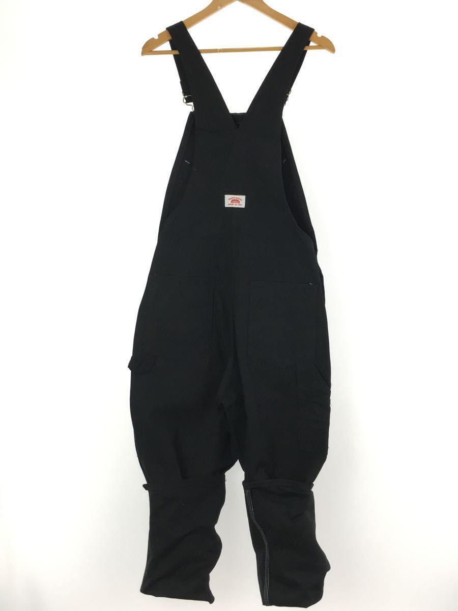 【中古】ROUND HOUSE◆オーバーオール/32/コットン/BLK【メンズウェア】 2