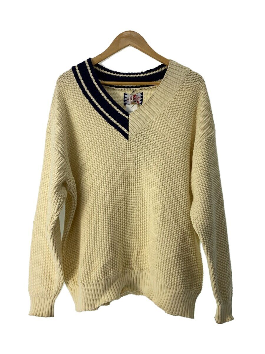 【中古】SON OF THE CHEESE◆ニット・セーター(厚手)/M/コットン/IVO/SC2210-KN01【メンズウェア】