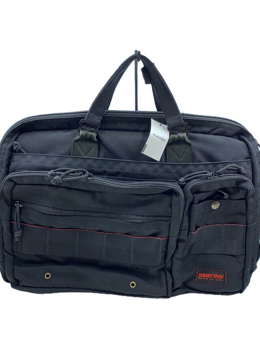 BRIEFING - 【中古】BRIEFING◆2WAY/B4 LINER/ブリーフケース/ナイロン/ブラック【バッグ】
