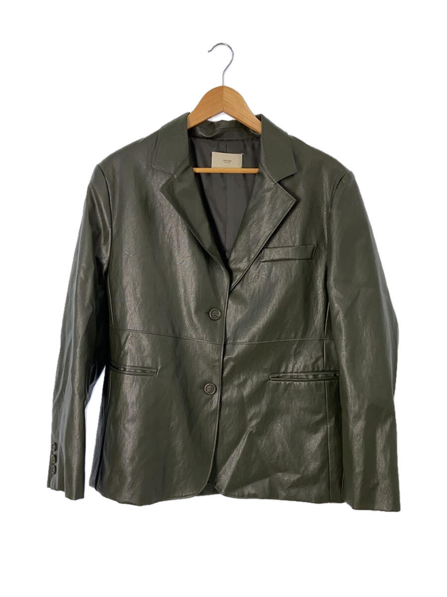 OHOTORO◆レザージャケット・ブルゾン/レザー/KHK/Newyork Leather Jacket