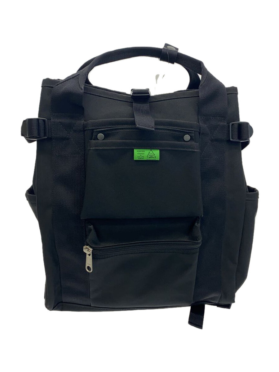 【中古】PORTER◆リュック/--/BLK【バッグ】