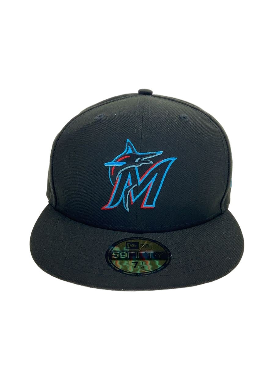 【中古】NEW ERA◆キャップ/7 1/4/コットン/BLK/メンズ/rn11493 ca40289【服飾雑貨他】