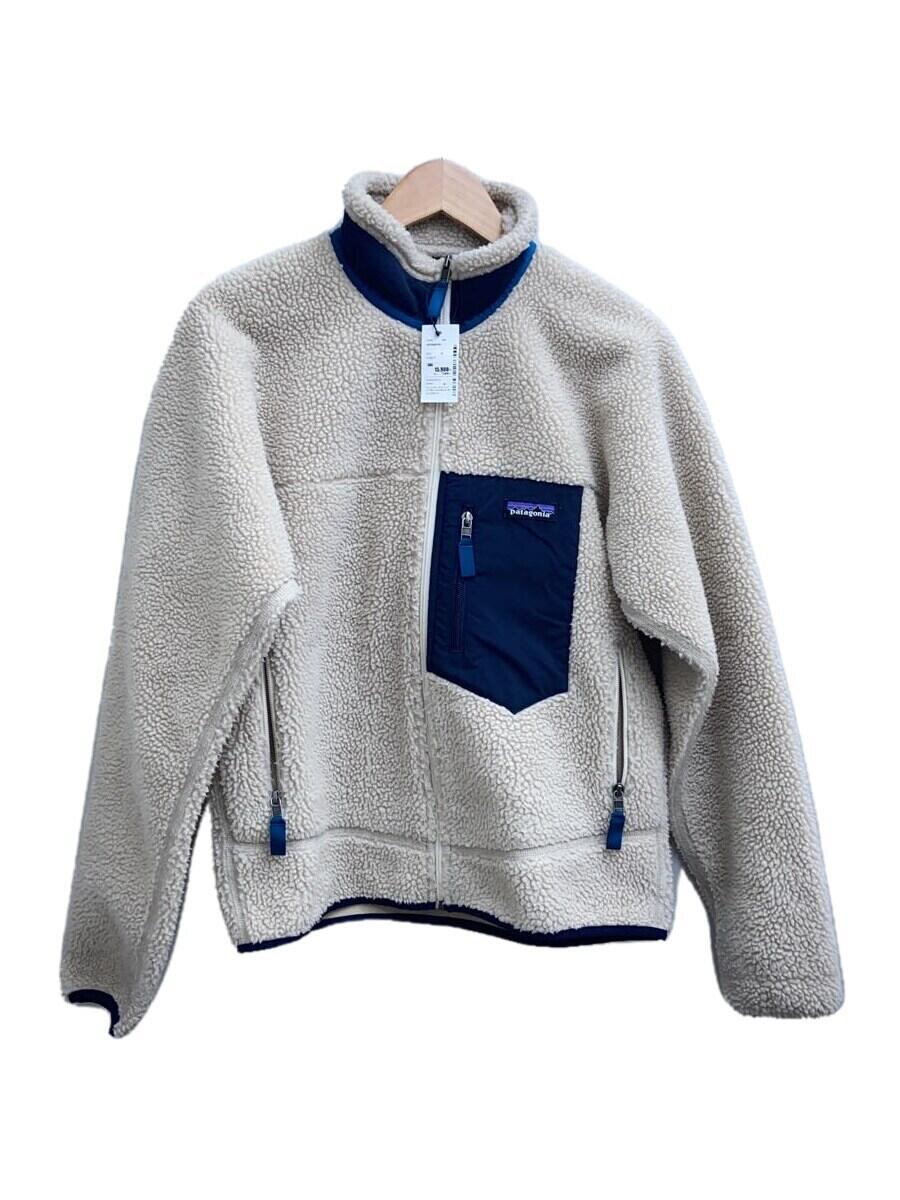 【中古】patagonia◆フリースジャケット/S/ポリエステル/クリーム/sty23056fa19【メンズウェア】