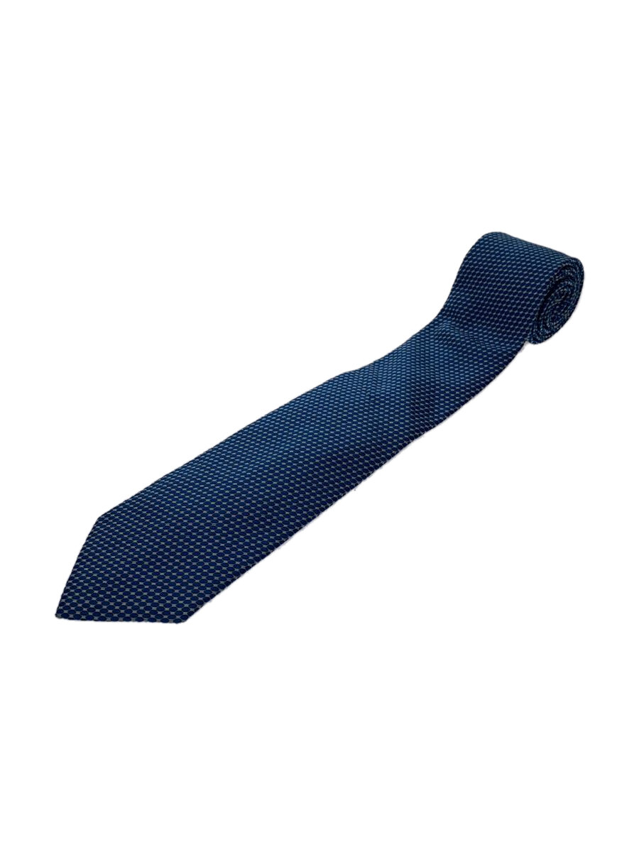 【中古】EMPORIO ARMANI◆ネクタイ/シルク/BLU/ドット/メンズ/340075【服飾雑貨他】