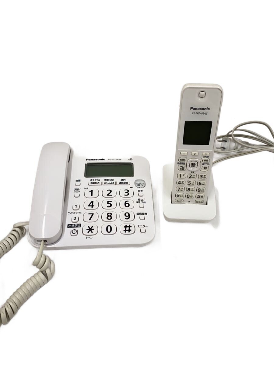 【中古】Panasonic◆電話機 VE-GD27-W【家電・ビジュアル・オーディオ】