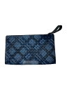 【中古】BOTTEGA VENETA◆クラッチバッグ/編み込み/レザー/BLK/ドット【バッグ】