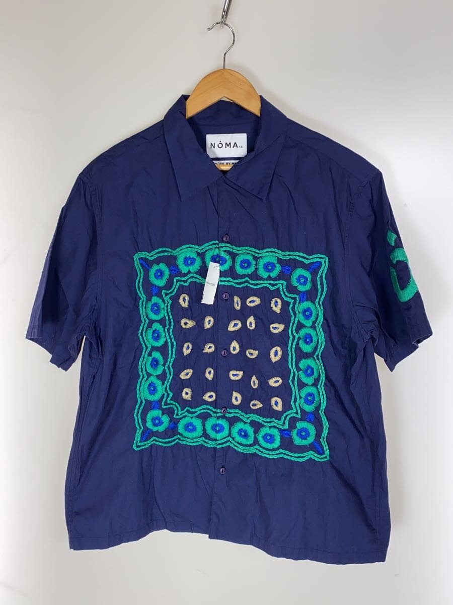 【中古】NOMA t.d.◆半袖シャツ/4/コットン/NVY/N35-EM04//【メンズウェア】