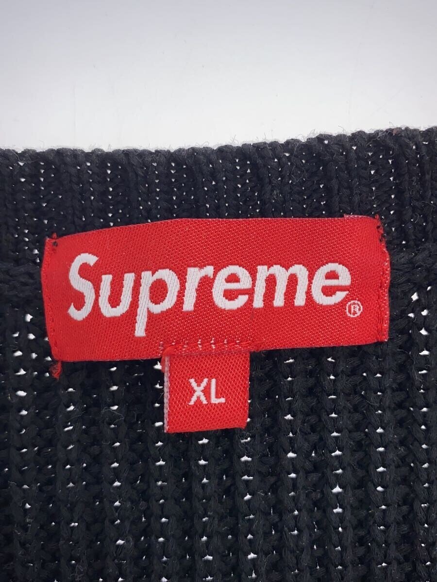 【中古】Supreme◆23FW/Small Box Ribbed Sweater/ニット・セーター(厚手)/XL/コットン/BLK//【メンズウェア】