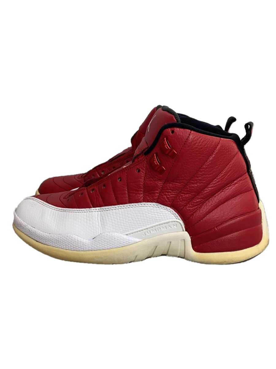 NIKE◆AIR JORDAN 12 RETRO/エアジョーダンレトロ/レッド/130690-600/28cm/RED