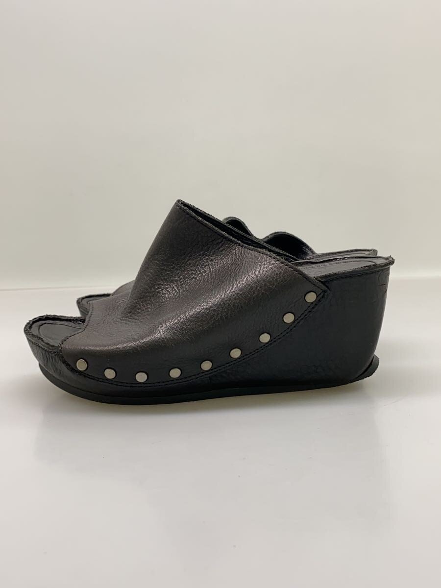 【中古】SAYA◆サンダル/--/BLK/レザー【シューズ】
