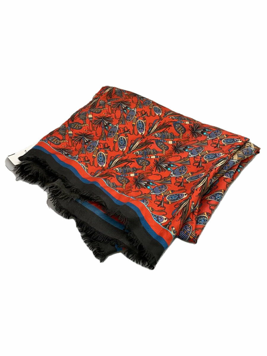 【中古】FRANCO FERRARI◆ストール/ウール/マルチカラー/総柄/レディース【服飾雑貨他】