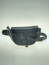 【中古】LOEWE◆ゲートスモールショルダーバッグ/--/BLK/無地【バッグ】