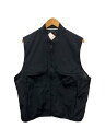 【中古】NIKE◆24AW/M TCH WVN VEST/ナイロンベスト/L/ナイロン/BLK/FZ0749-010【メンズウェア】