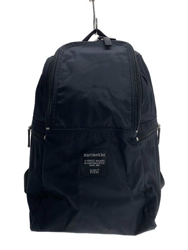【中古】marimekko◆リュック/ポリエステル/BLK/無地/039972【バッグ】 【中古】marimekko◆リュック/ポリエステル/BLK/無地/039972【バッグ】