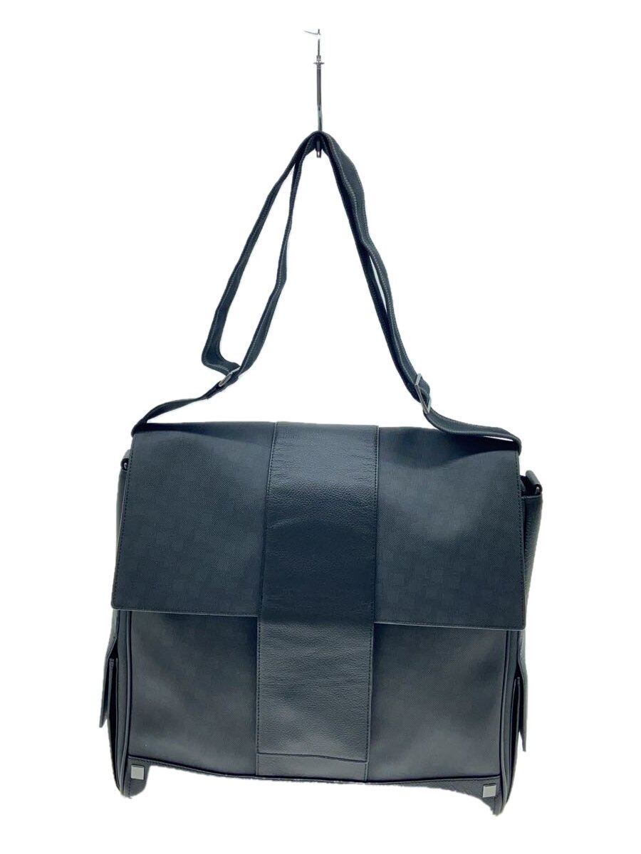 DUNHILL - 【中古】dunhill◆ショルダーバッグ/--/BLK/無地【バッグ】