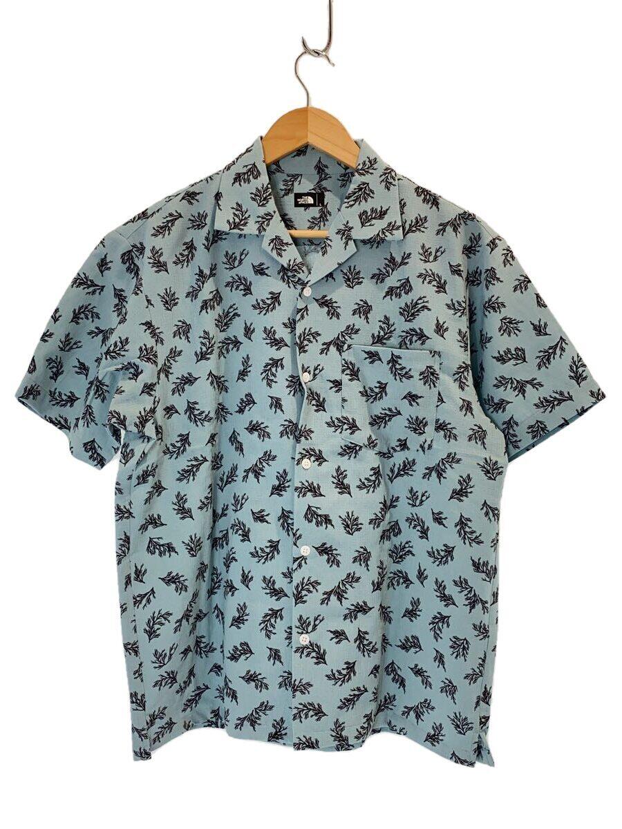 【中古】THE NORTH FACE◆S/S CLIMBING SUMMER SHIRT_ショートスリーブクライミングサマーシャツ/L/ポリエステル/G【メンズウェア】