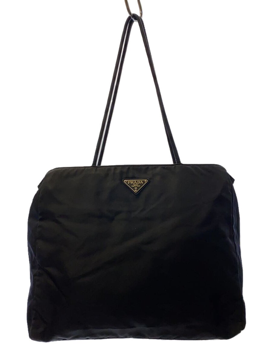 【中古】PRADA◆トートバッグ/ナイロン/NVY/汚れ有【バッグ】