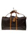【中古】LOUIS VUITTON◆キーポル・バンドリエール50_モノグラム・キャンバス_BRW/PVC/BRW【バッグ】