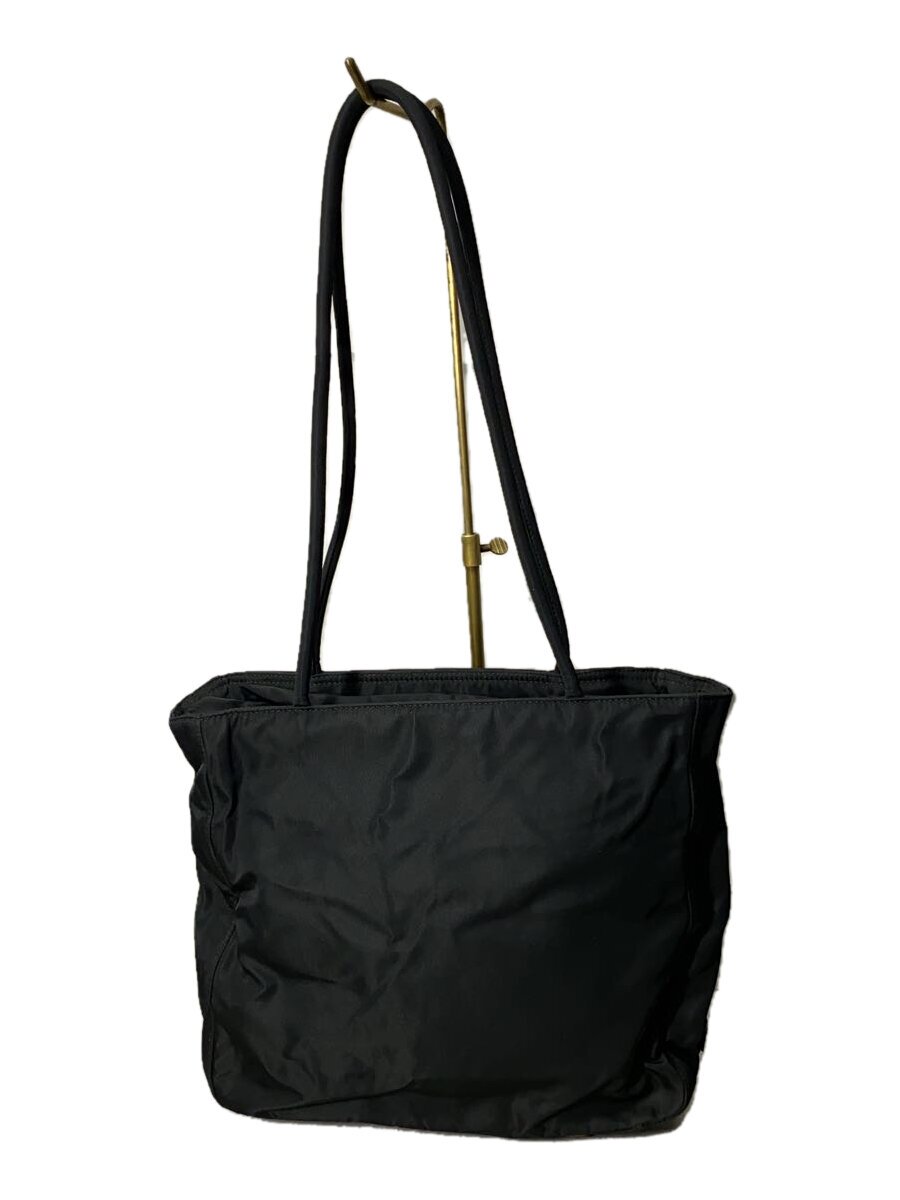 【中古】PRADA◆トートバッグ/ナイロン/BLK/無地【バッグ】