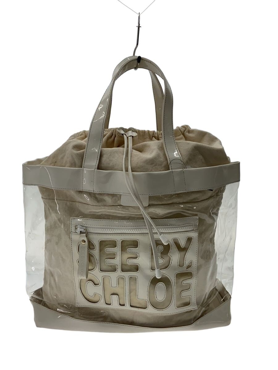 SEE BY CHLOE - 【中古】SEE BY CHLOE◆トートバッグ/PVC/CLR/無地【バッグ】