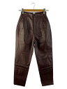 【中古】6(ROKU) BEAUTY & YOUTH UNITED ARROWS◆ボトム/34/牛革/BRD/8614-199-0319【レディースウェア】