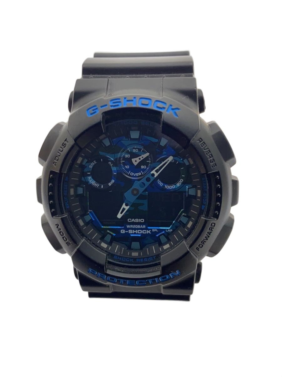 【中古】CASIO◆クォーツ腕時計・G-SHOCK/デジアナ/BLK【服飾雑貨他】