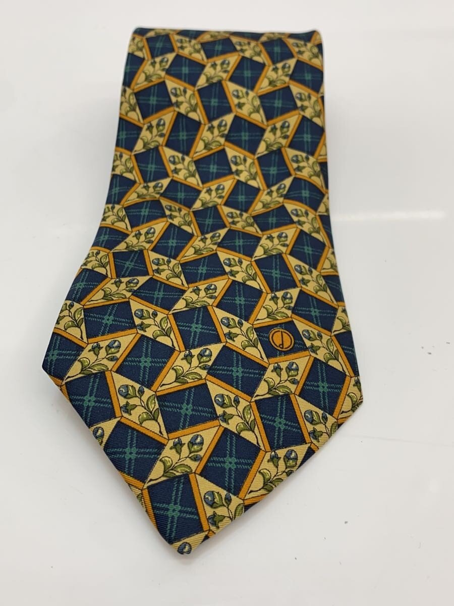 【中古】dunhill◆ネクタイ/シルク/NVY