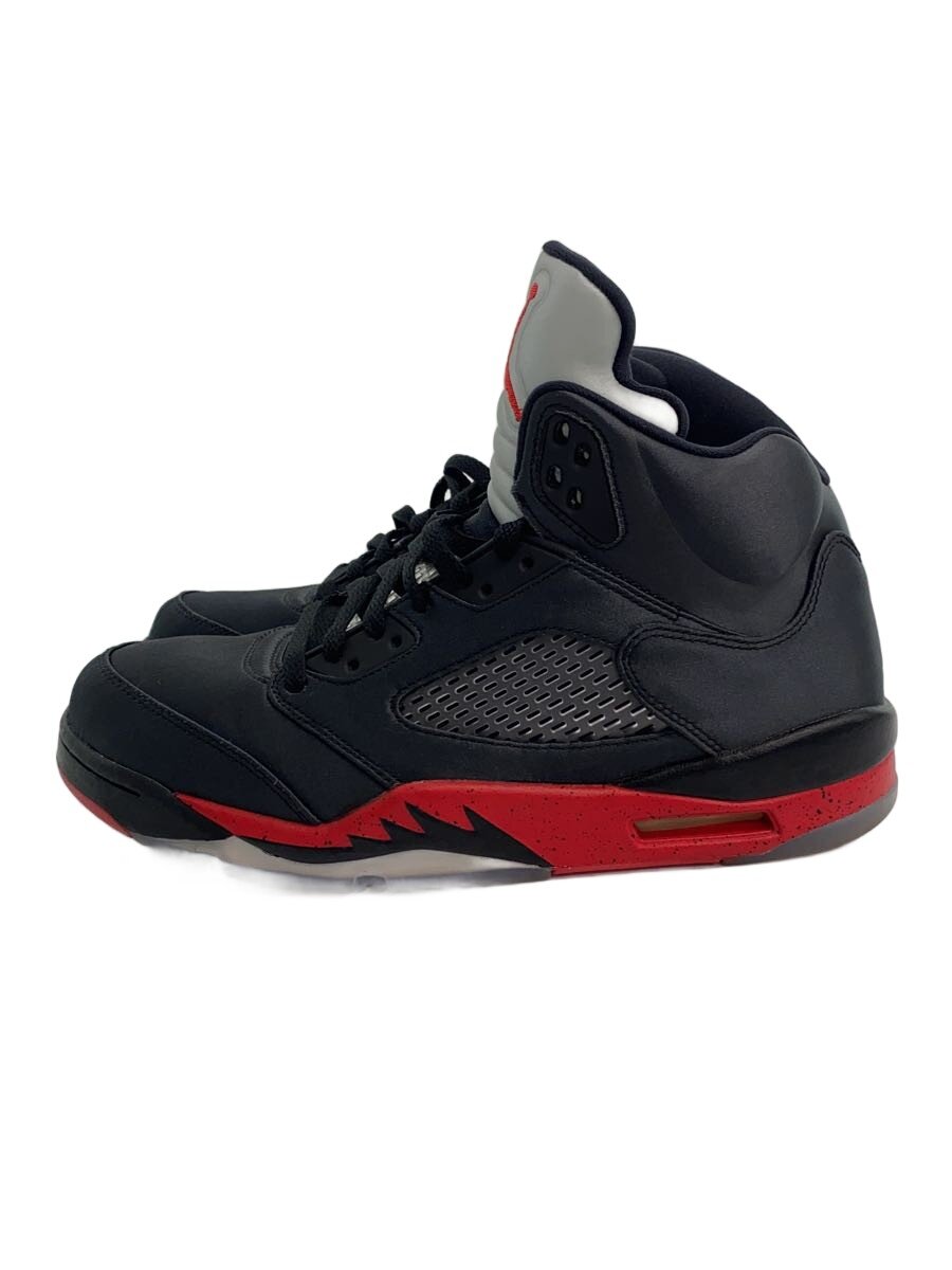 NIKE◆AIR JORDAN 5 RETRO/エアジョーダンレトロ/ブラック/136027-006/27.5cm/BLK