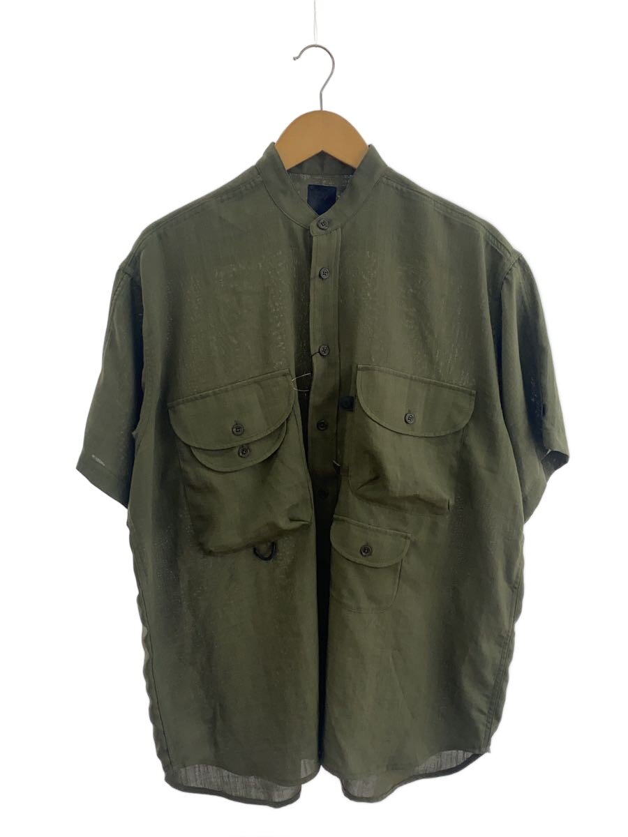 DAIWA PIER39◆タグ付/Tech Bombay Safari Shirts半袖シャツ/S/ポリエステル/GRN/BE-8012