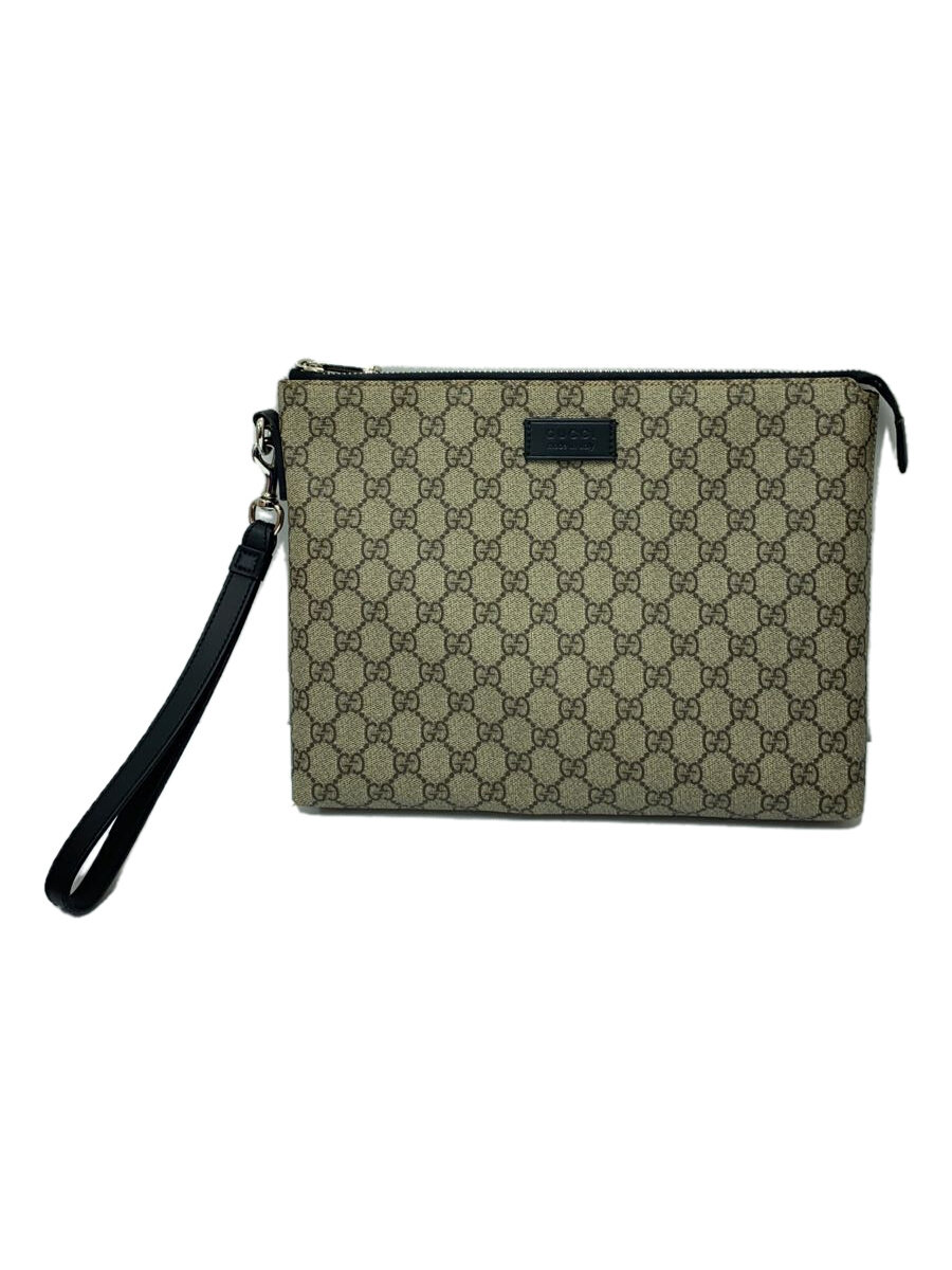 【中古】GUCCI◆ポーチ/--/BEG/総柄/523293//【バッグ】