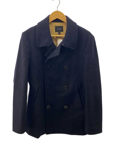 【中古】J.CREW◆ピーコート/S/ウール/NVY/無地/17339【メンズウェア】 【中古】J.CREW◆ピーコート/S/ウール/NVY/無地/17339【メンズウェア】