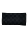 【中古】LOUIS VUITTON◆ポルト・フォイユ・ブラザ_ダミエ・コバルト_NVY/PVC/NVY/メンズ【服飾雑貨他】(4)
