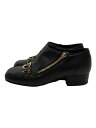 【中古】CHANEL◆ココマーク/チェーン/ローファー/35/BLK【シューズ】