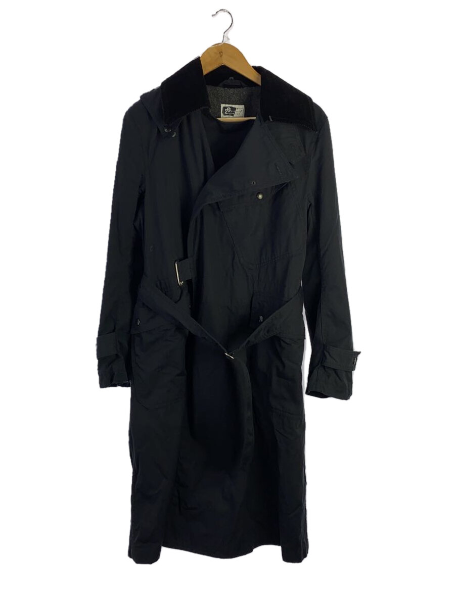 【中古】Engineered Garments◆トレンチコート/XS/ナイロン/BLK【メンズウェア】