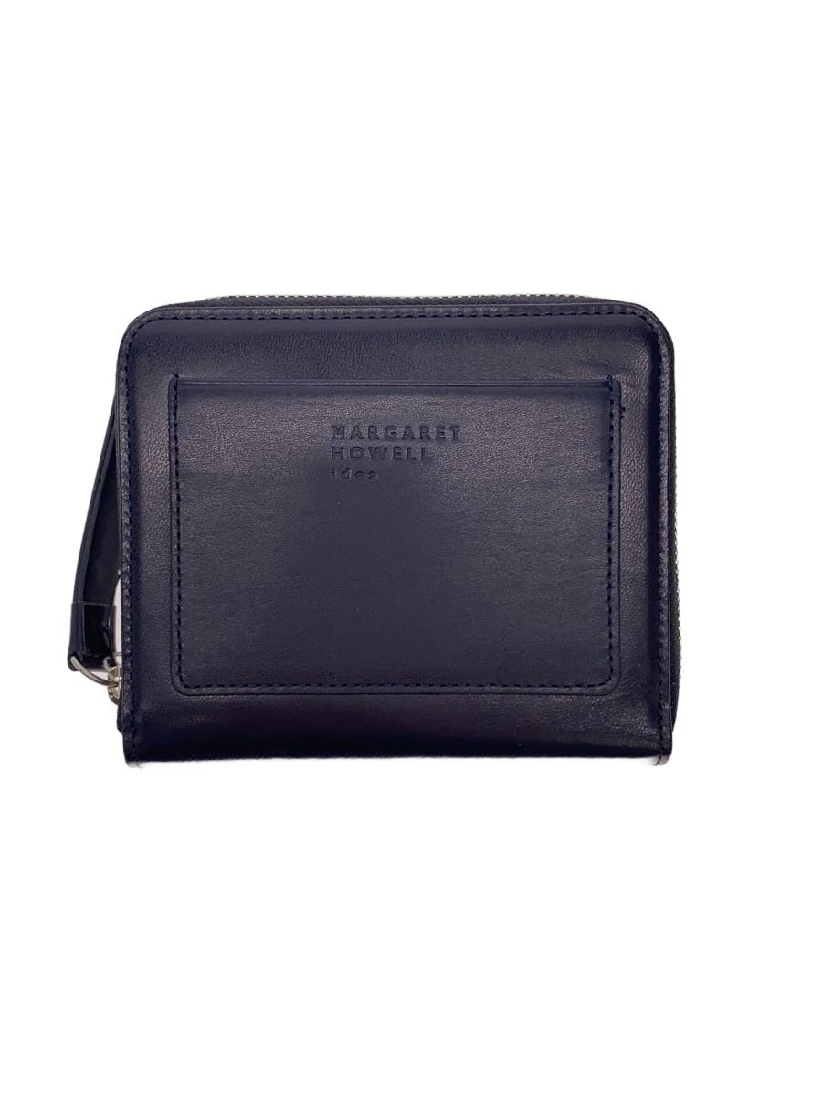 Rakuten - 【中古】MARGARET HOWELL◆ピルモントラウンドファスナー/2つ折り財布/牛革/BLK/レディース/MHLWOAS1-30//【服飾雑貨他】