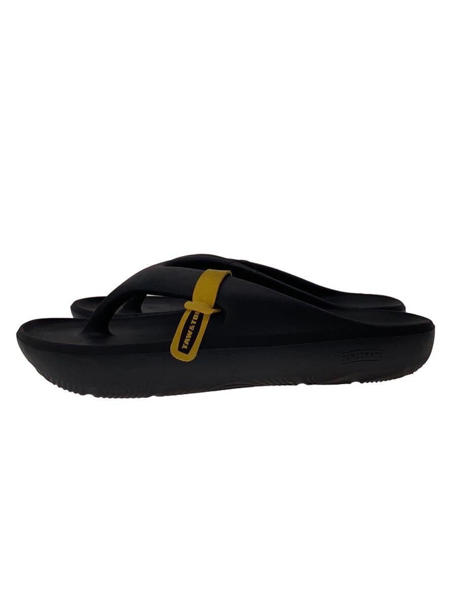 【中古】TAW&TOE◆サンダル/US7/BLK//【シューズ】