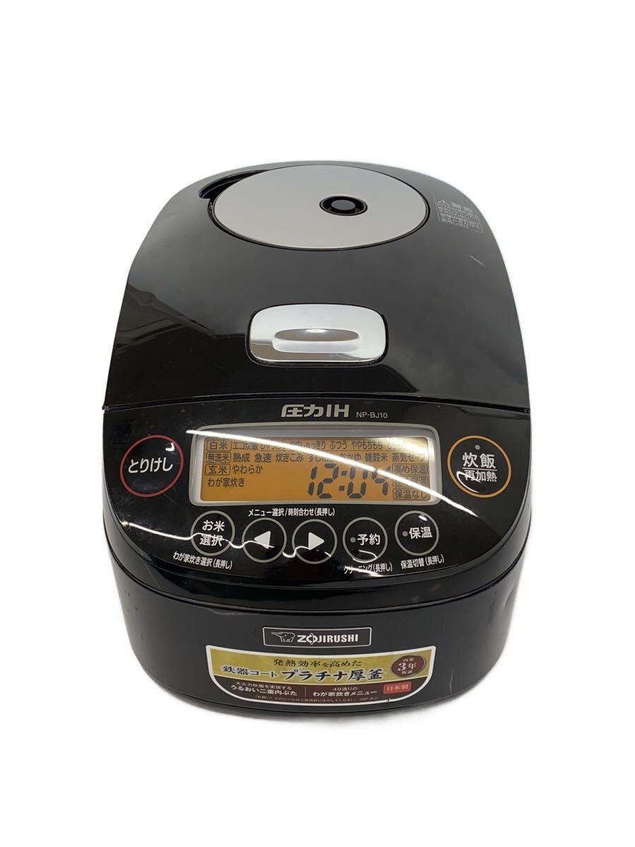 Rice Cookers - 【中古】ZOJIRUSHI◆炊飯器 極め炊き NP-BJ10-BA [ブラック]【家電・ビジュアル・オーディオ】