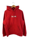 【中古】Supreme◆Bandana Box Logo Hooded Sweatshirt/パーカー/M/コットン/RED/無地//【メンズウェア】
