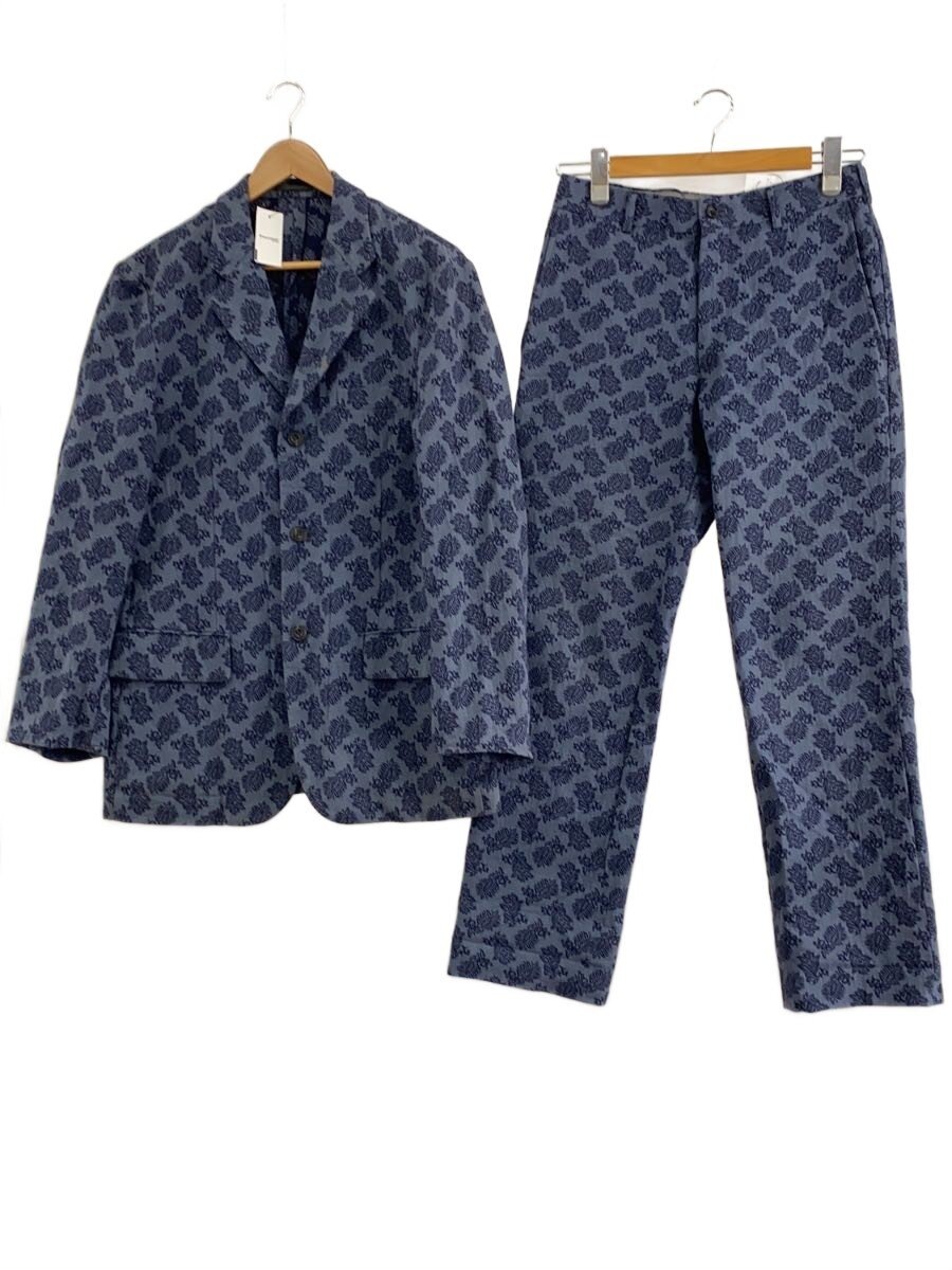 【中古】COMME des GARCONS HOMME HOMME◆セットアップ/M/コットン/NVY/総柄/IJ-04002M/IP-04001S【メンズウェア】