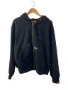 【中古】STUDIO SEVEN◆ジップパーカー/M/コットン/BLK【メンズウェア】(4)