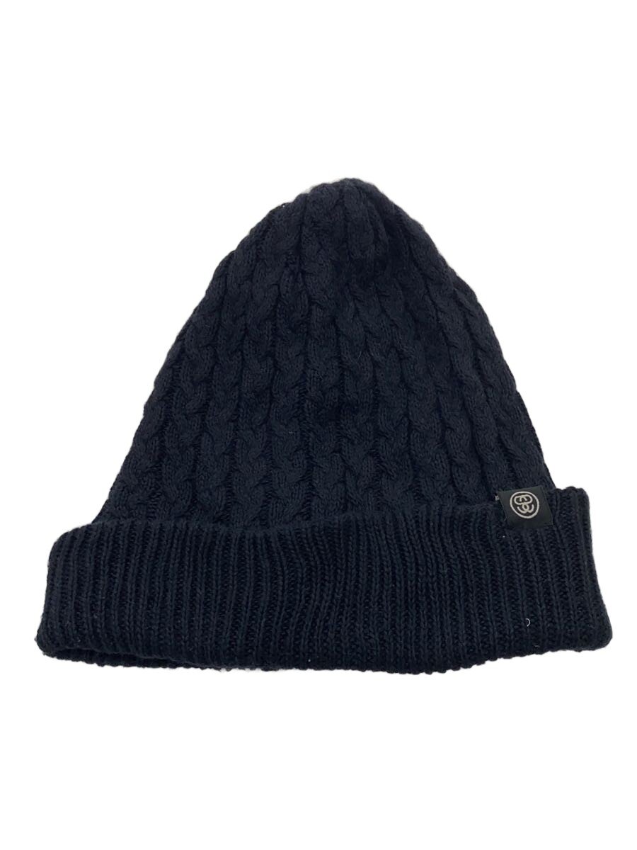 【中古】STUSSY◆ニットキャップ/--/NVY/無地/メンズ/107FS【服飾雑貨他】